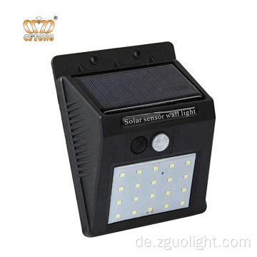 Betriebene 20 LED-Bewegung Solarsensor-Licht